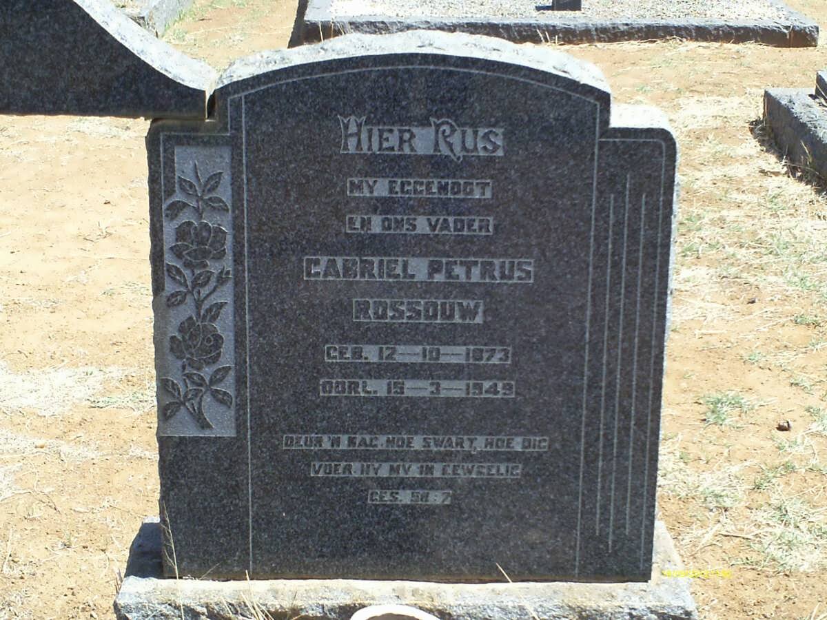 ROSSOUW Gabriel Petrus 1873-1949