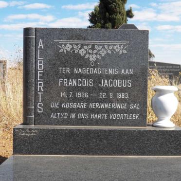 ALBERTS Francois Jacobus 1926-1993