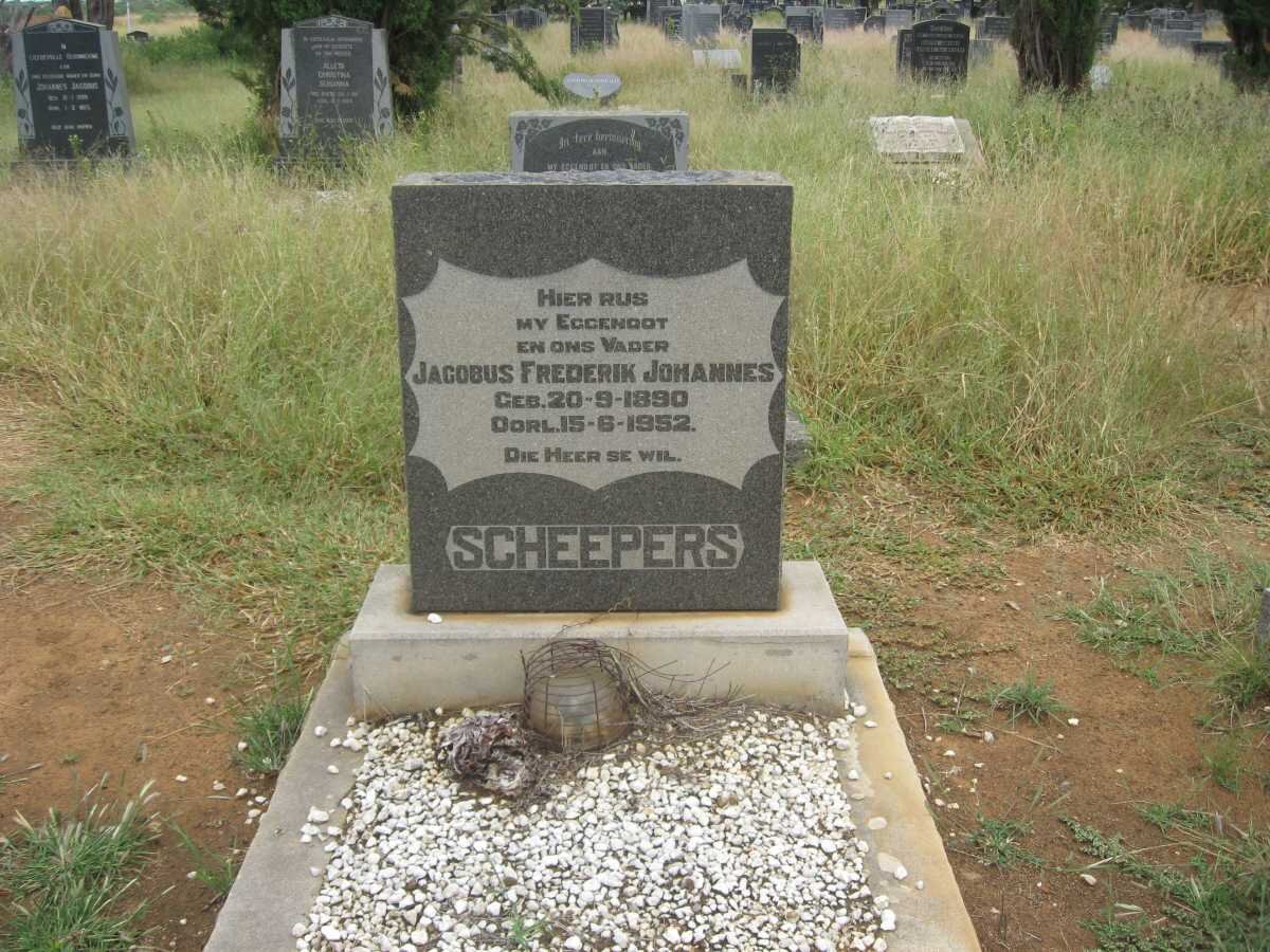 SCHEEPERS Jacobus Frederik Johannes 1890-1952