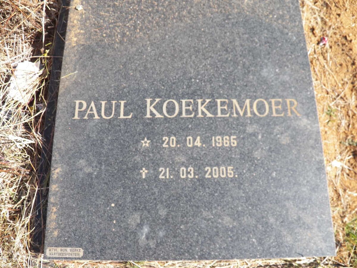 KOEKEMOER Paul 1965-2005