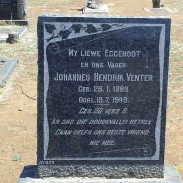 VENTER Johannes Hendrik 1888-1949