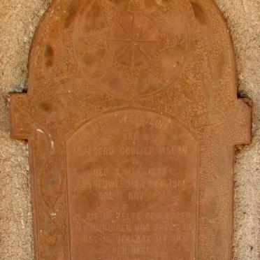 MALAN Burgerd Godliep 1885-1901