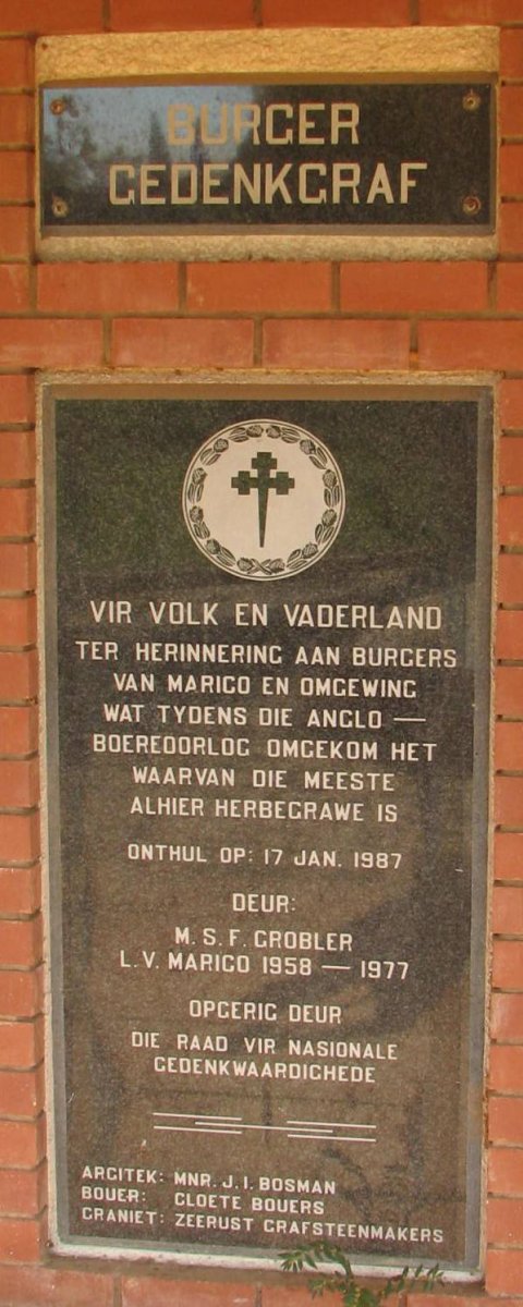 Plaque Anglo Boer War_1