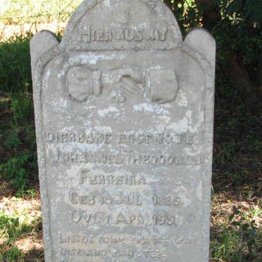 FERREIRA Johannes Theodorus 1889-1951