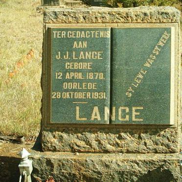 LANGE J.J. 1870-1931