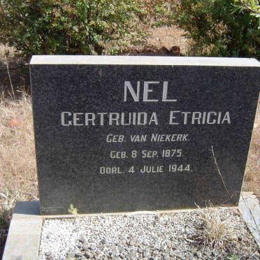 NEL Gertruida Etricia nee VAN NIEKERK 1875-1944