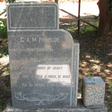 PRINSLOO G.A.M. nee STRYDOM 1907-1957