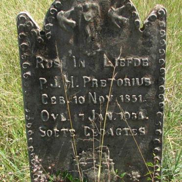 PRETORIUS P.J.H. 1851-1934