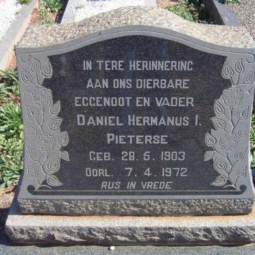 PIETERSE Daniel Hermanus I. 1903-1972