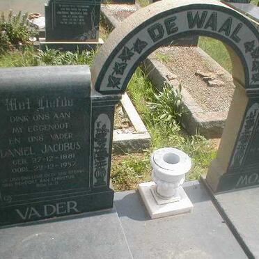 WAAL Daniel Jacobus, de 1881-1957