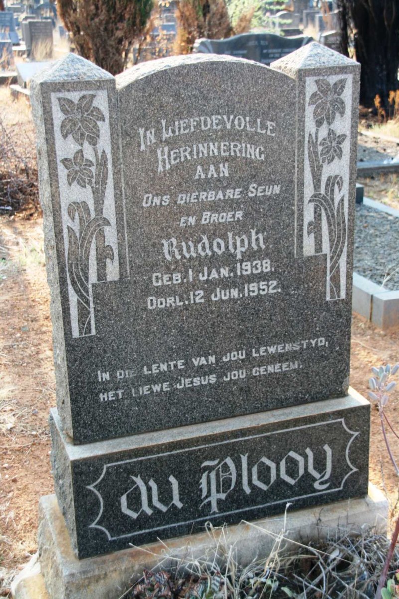 PLOOY Rudolph, du 1938-1952