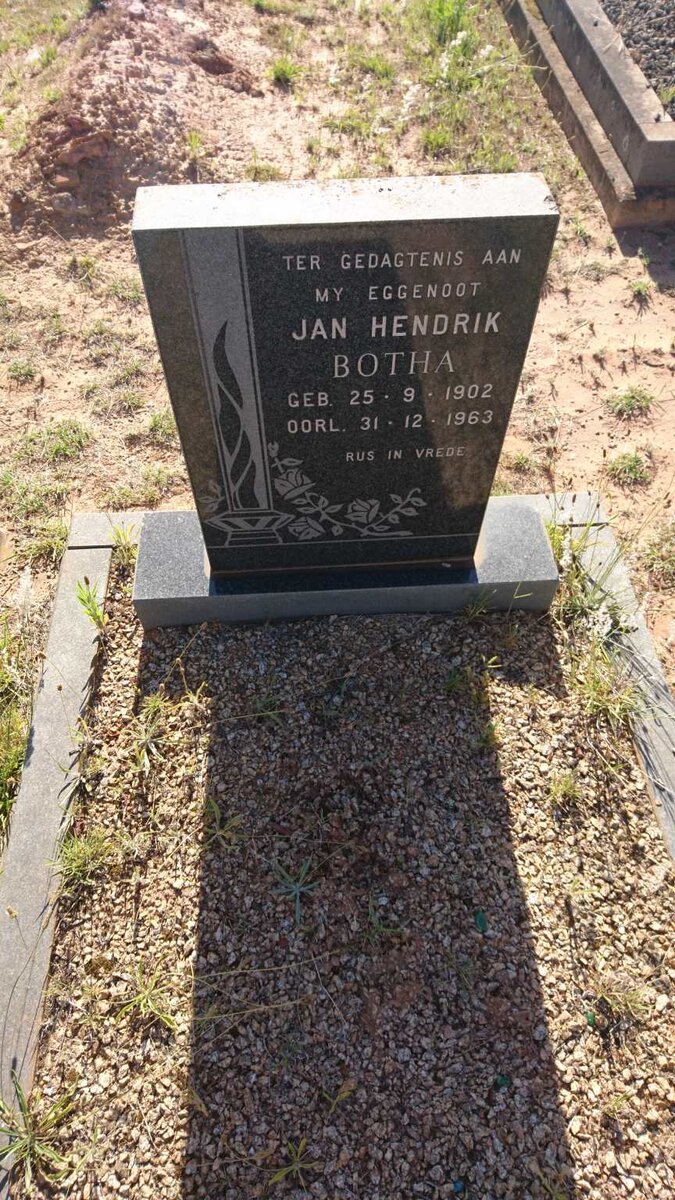 BOTHA Jan Hendrik 1902-1963
