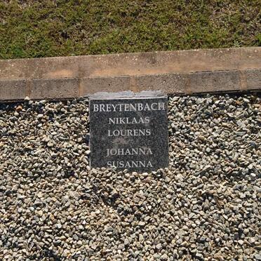 BREYTENBACH Niklaas Lourens &amp; Johanna Susanna