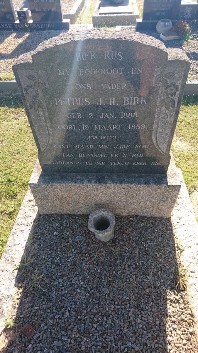 BIRK Petrus J.H. 1888-1959