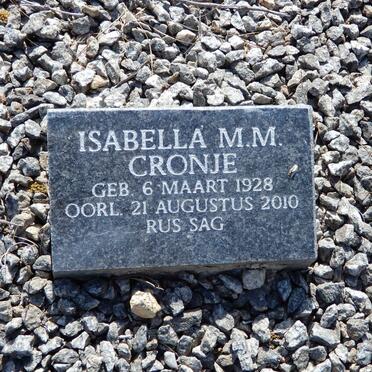 CRONJE Isabella M.M. 1928-2010