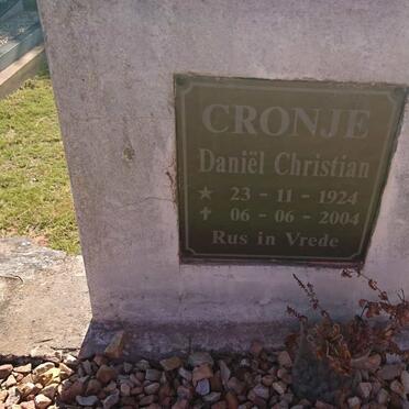 CRONJE Daniel Christian 1924-2004