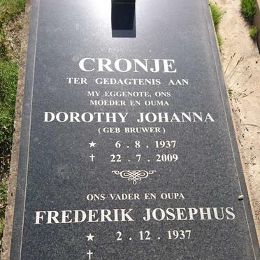 CRONJE Frederik Josephus 1937- &amp; Dorothy Johanna BRUWER 1937-2009