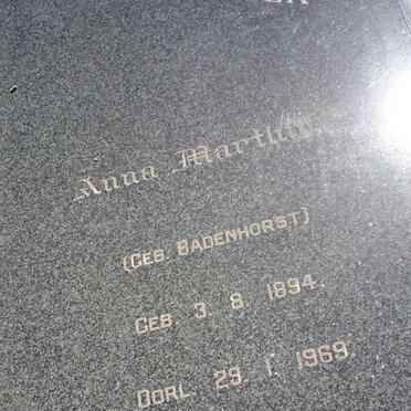 CONRADIE Willem Jacobus 1895-1969 &amp; Anna Marthina BADENHORST 1894-1969