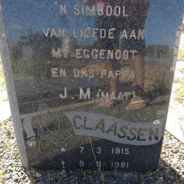 CLAASSEN J.M. 1915-1981
