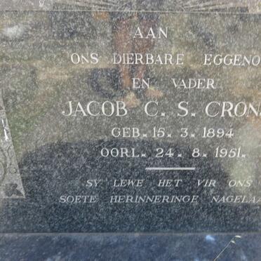 CRONJE Jacob C.S. 1894-1951