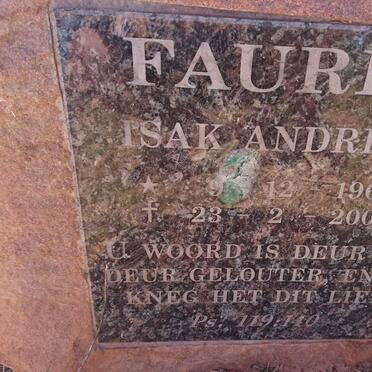 FAURIE Isak Andries 1966-2003