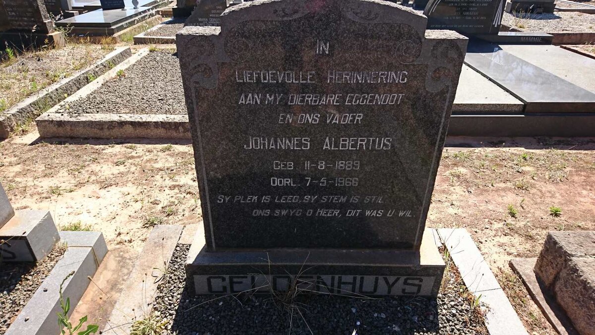 GELDENHUYS Johannes Albertus 1899-1966