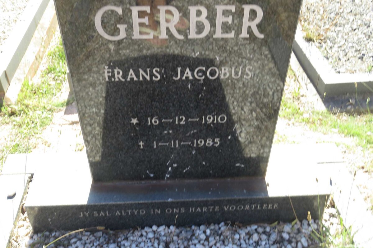 GERBER Frans Jacobus 1910-1983