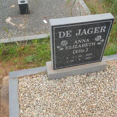 JAGER Anna Elizabeth, de 1921-1997