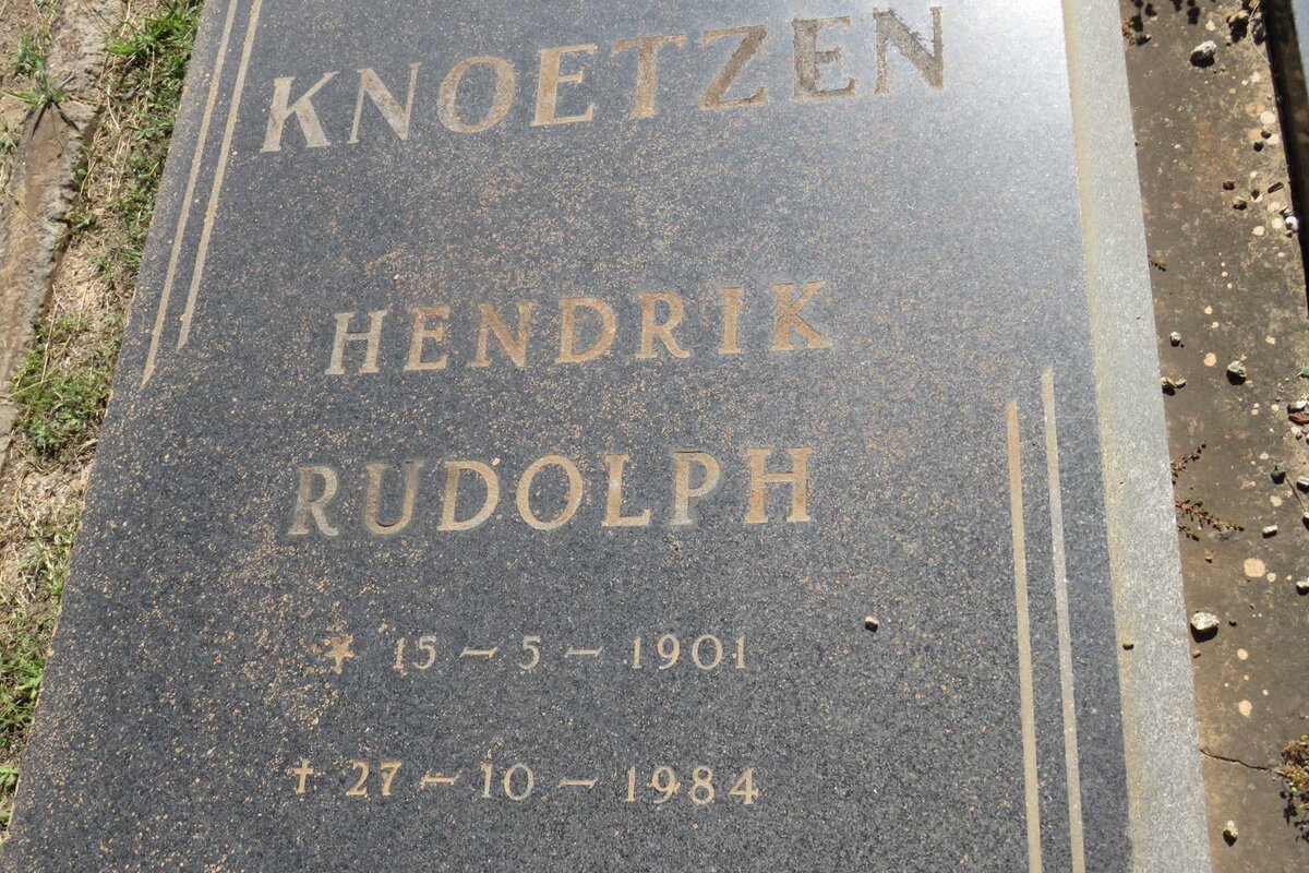 KNOETZEN Hendrik Rudolph 1901-1984