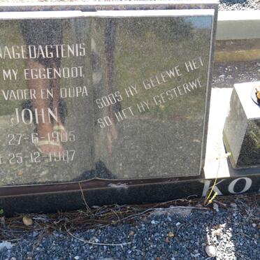 KOEN John 1905-1987 &amp; Agnes 1911-1997 