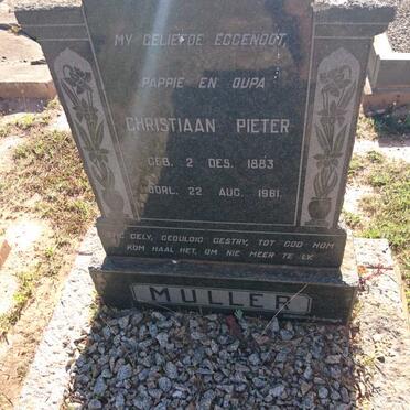MULLER Christiaan Pieter 1883-1961