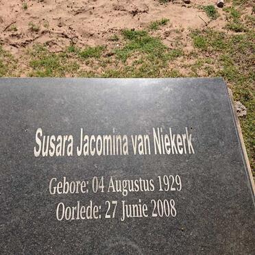 NIEKERK Susara Jacomina, van 1929-2008