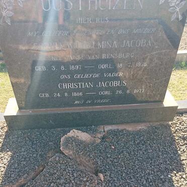 OOSTHUIZEN Christian Jacobus 1886-1977 &amp; Sophia Wilhelmina Jacoba JANSE VAN RENSBURG 1897-1975