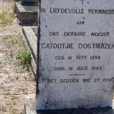 OOSTHUIZEN Catootjie 1854-1949