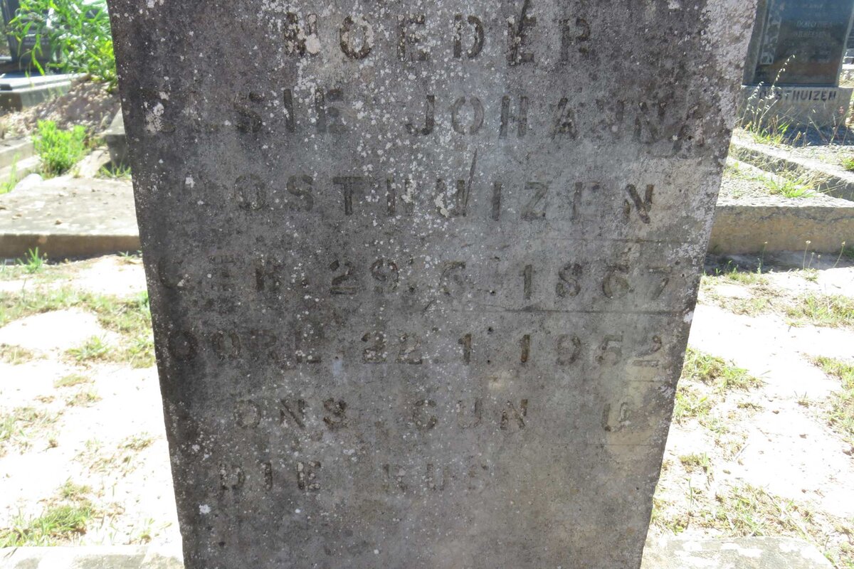 OOSTHUIZEN Elsie Johanna 1867-1952