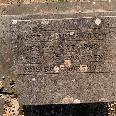 PIENAAR Martha 1890-1959