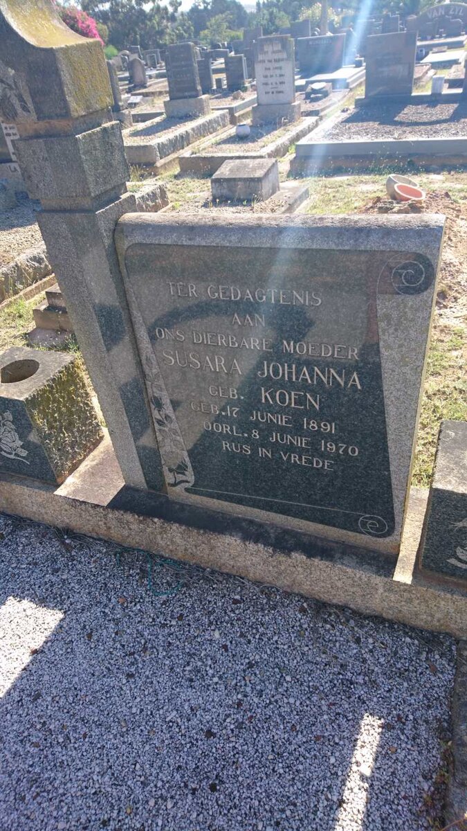 PIENAAR Gert Johan Christoffel 1875-1959 &amp; Susara Johanna KOEN 1891-1970