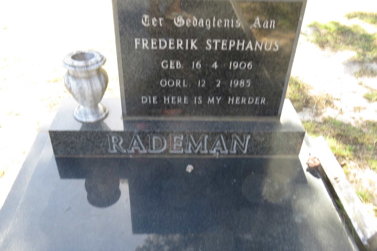 RADEMAN Frederik Stephanus 1906-1985