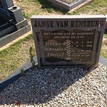 RENSBURG Albertus Bernardus, Janse van 1947-2005