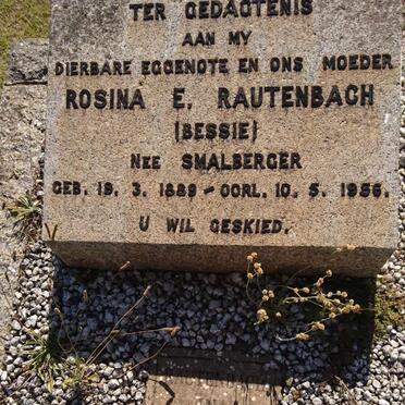 RAUTENBACH Rosina E. nee SMALBERGER 1889-1956 :: RAUTENBACH Ina -19?6