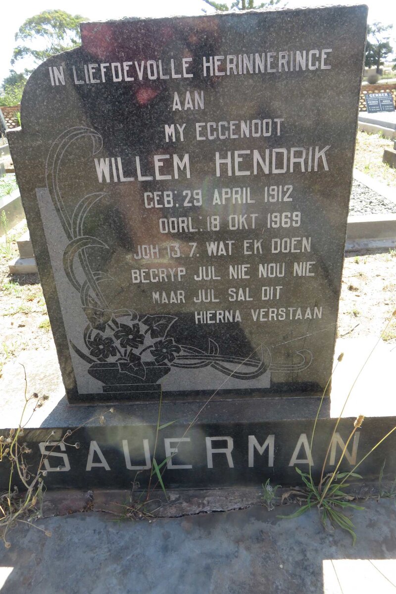 SAUERMAN Willem Hendrik 1912-1969