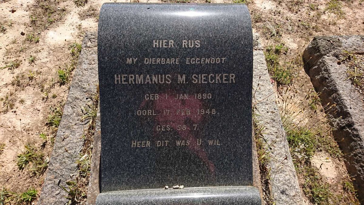SIECKER Hermanus M. 1890-1948