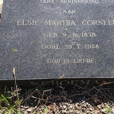SCHOEMAN Elsie Martha Cornelia 1878-1958