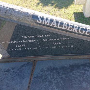 SMALBERGER Frank 1902-1977 &amp; Anna 1901-1988