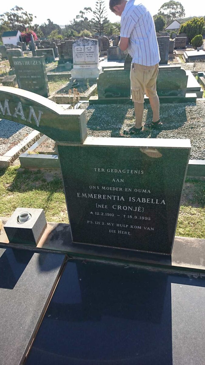 SAUERMAN Emmerentia Isabella nee CRONJE 1910-1995