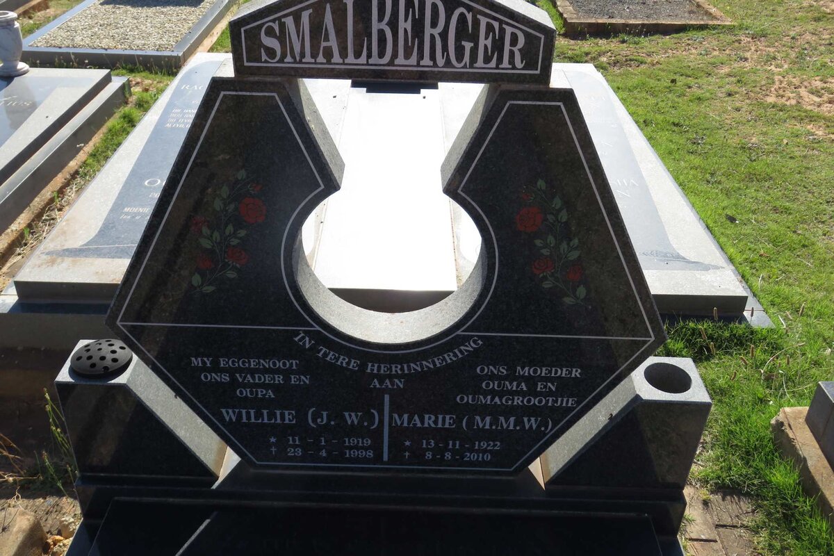 SMALBERGER J.W. 1919-1998 &amp; M.M.W. 1922-2010