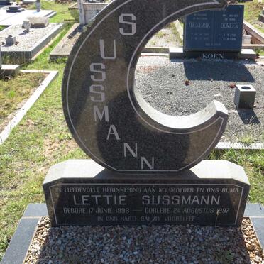 SUSSMANN Lettie 1898-1997