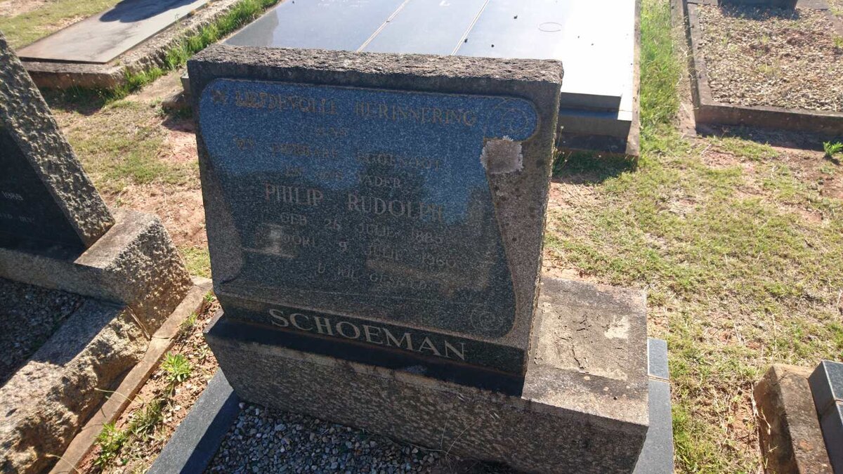 SCHOEMAN Philip Rudolph 1885-1960