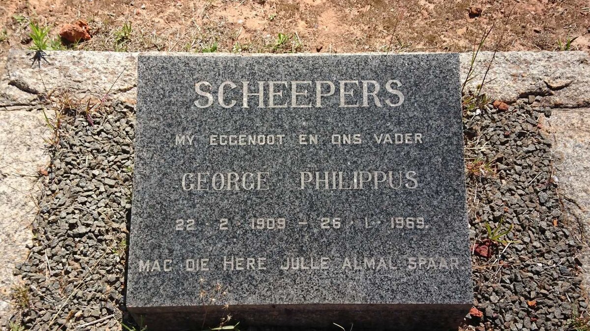 SCHEEPERS George Philippus 1909-1969