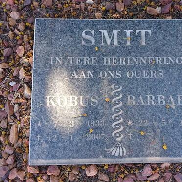 SMIT Kobus 1933-2007 &amp; Barbara 1936-